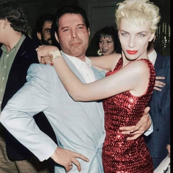 Vintage 80s Red Dress M-L - Picture 12 of 12